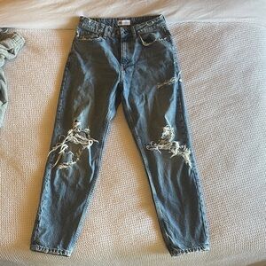 Zara distressed jeans.